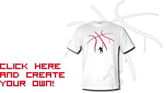 Click here and create your basketball shirt in many colors, sizes and find even more brand products to print on.