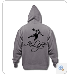basketball jacket ash grey