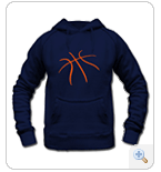 distressed hoodie navy