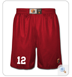 basketball inside out shorts red